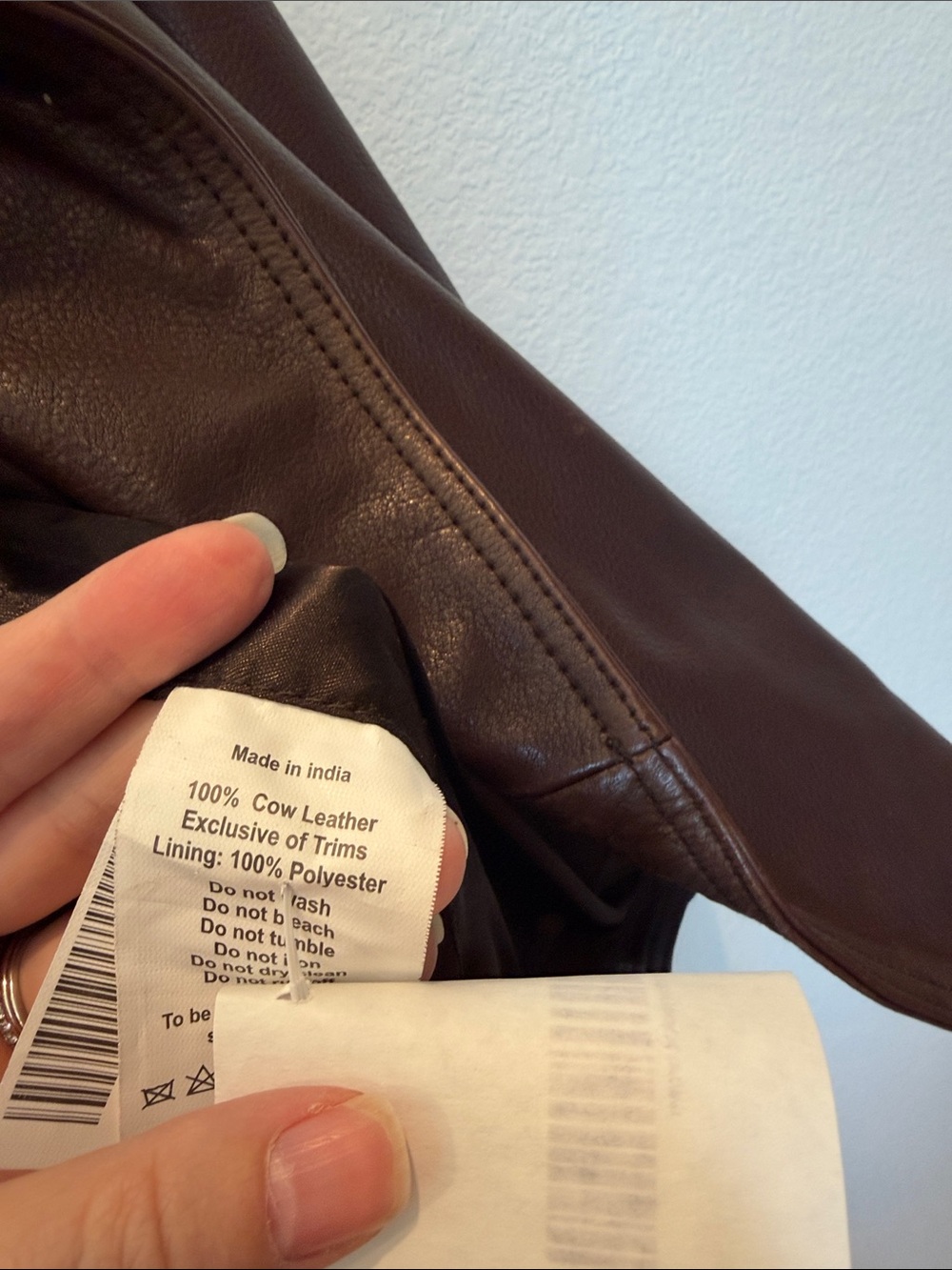 Quince 100% Leather Oversized Biker Jacket - Picture 5 of 5